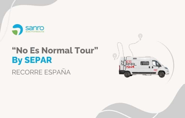 Campaña No Es Normal Tour de SEPAR con unidad móvil realizando espirometría para detección precoz de enfermedades respiratorias en España